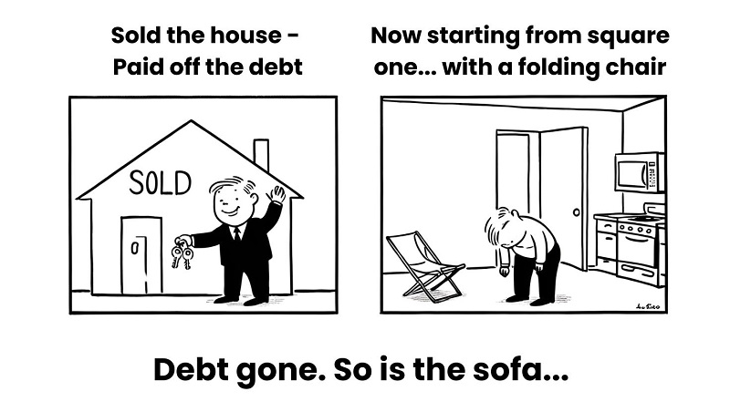 Homeowner sells house including his sofa