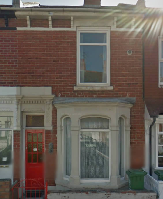 Frontal view of a house in Portsmouth successfully bought by housebuyers4u