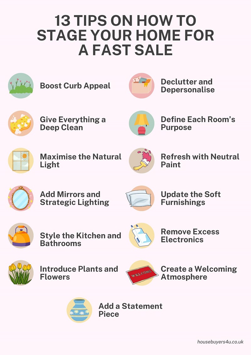 13 tips for homeowners on how to stage a home for sale